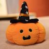 PP Cotton Halloween Plush Toy Wearing Hat Halloween Pumpkin Throw Pillow  Home Decoration
