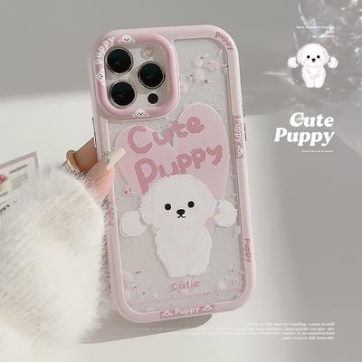 Für IPhone16 Super Süßer Liebeswelpe 15 für Apple Handyhülle 17ProMax Magnetische Saugkraft 14 Acryl 12 Hart