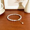 Light Luxury Gentle Temperament Pearl Silver Flash Texture Bracelet Niche High-End Pearl Bracelet Daily Versatile Accessories