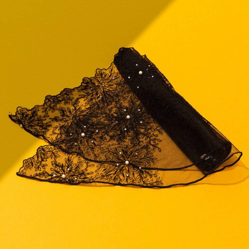 RECLOW RECLOW VIVIAN LACE Eșarfă de vară NEGRU