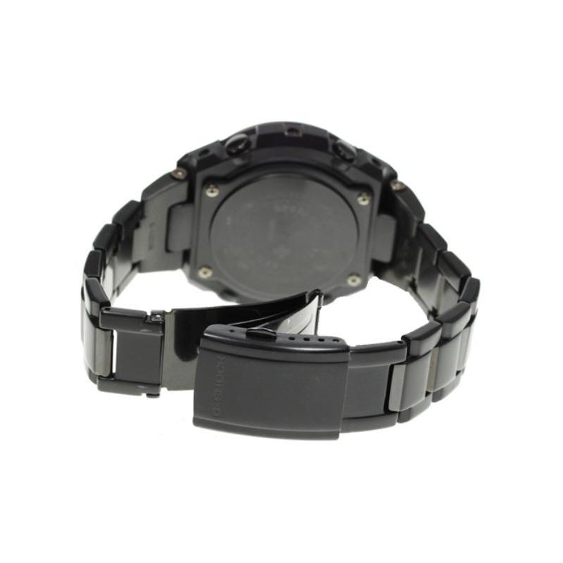 Casio G-STEEL Series-Disc Dual Display Sports Waterproof and Shockproof LED Lighting Quartz Movement Resin Strap Japanese and Korean GST-200RBG-1ER
