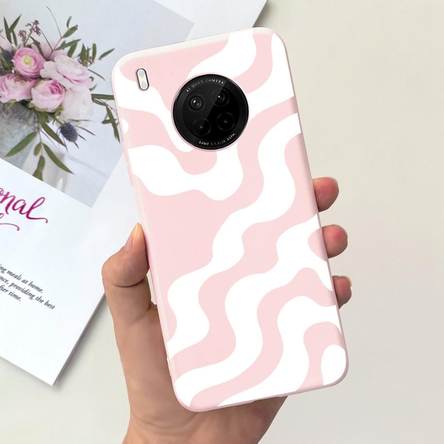 For Huawei Y9a 2020 Silicone Case FRL-22 FRL-23 Cute Astronaut Love Heart Slim Soft TPU Phone Case on Huawei Nova Y9a Y 9A Cover