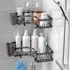 Bathroom & Shower Storage Solution Space Saving Rack Adhesive Shower Shelf Corner Rack Efficient & Functional Shelf