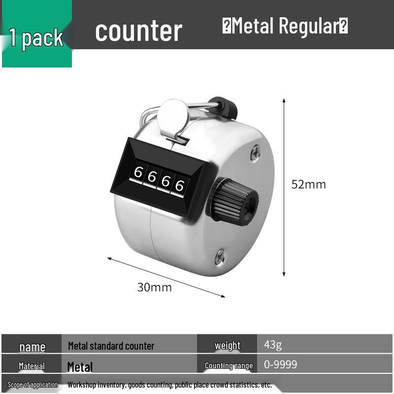 Manual Handheld Metal Pedestrian Tally Counter