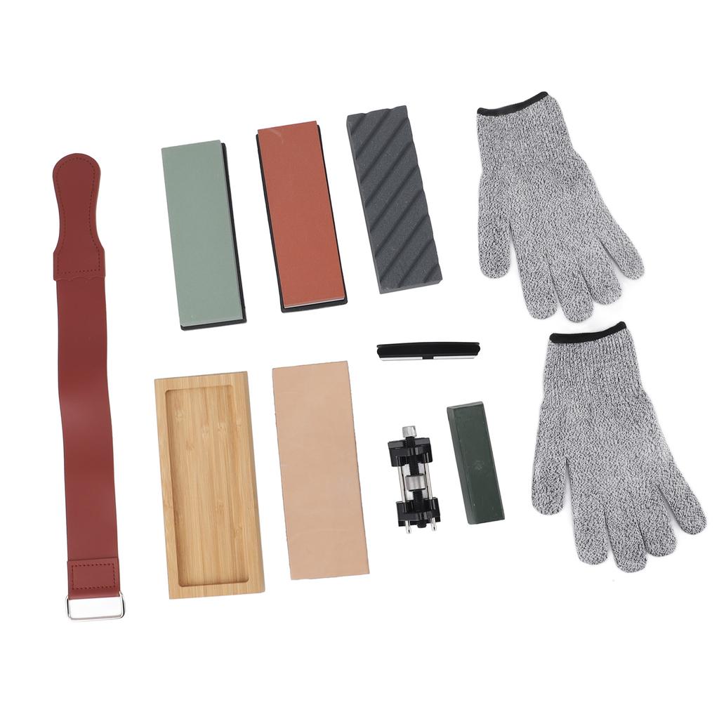 Knives Sharpening Stone Set 400 1000 3000 8000 Grit Fixed Angle Design Whetstone Sharpener Set for
