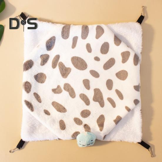Guinea Pig Rat Ferret Hammock Hanging Bed Hammock Cage Toy Plush Warm Cozy Perch for Dwarf Rabbits Guinea Pigs Ferrets Hamster