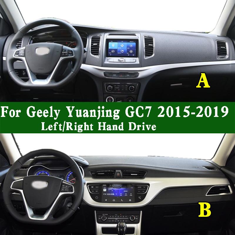 For Geely Yuanjing GC7 2015- Car-Styling Dashmat Dashboard Cover trument Panel Sunscreen Protective Pad Dash Mat