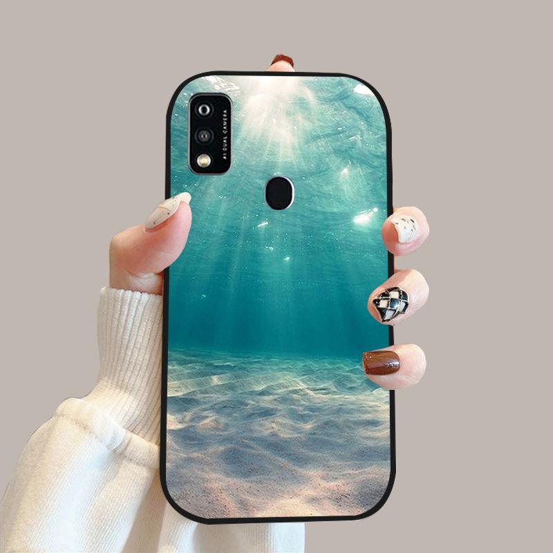 For ZTE Blade A51 Case A52 A53 Color Painted Soft Silicone Phone Cover Cases For ZTE Blade A31 Fashion Protective Fundas Coque