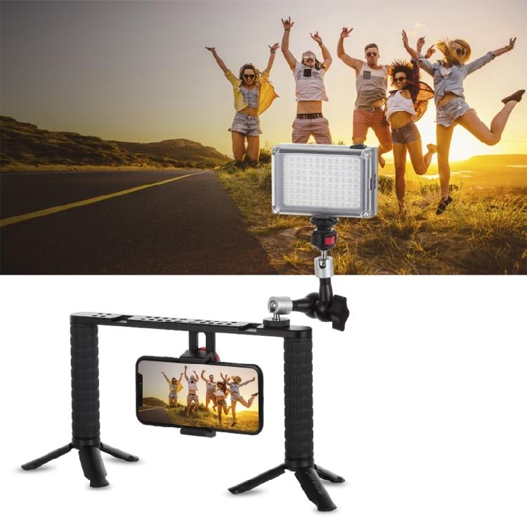 Adjustable Monitor Mount Bracket Arm With 360 Rotation Ball Head Adapter For Camera Lighting Accessories