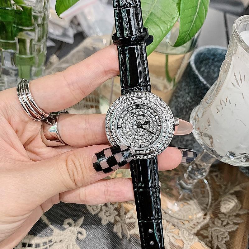 Full Diamond Diamond Dial Belt Ladies Watch Femininity Women S Watch Trendy Fashion 77021