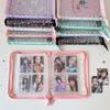 A5 Laser Star Zipper Binder Photo Card Collection Book Transparent Album A5 Card Album 3-inch Love Small Card Storage Album