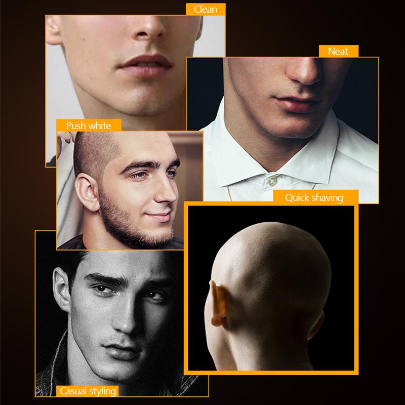 Kemei shaver double-layer reciprocating optical head artifact LCD digital display USB professional electric shaver KM-3209
