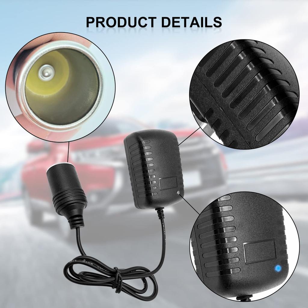 Car Cigarette Lighter Adapte 220V to 12V 2A DC Power Converter Charger Transformer Cigar Lit Lighter Plug Socket Electronic Jack