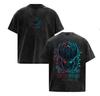 Vintage Washed Anime Tengen Toppa Gurren Lagann Graphic T Shirt Unisexs Oversized Harajuku Fashion Short Sleeve Tshirt Streetwear