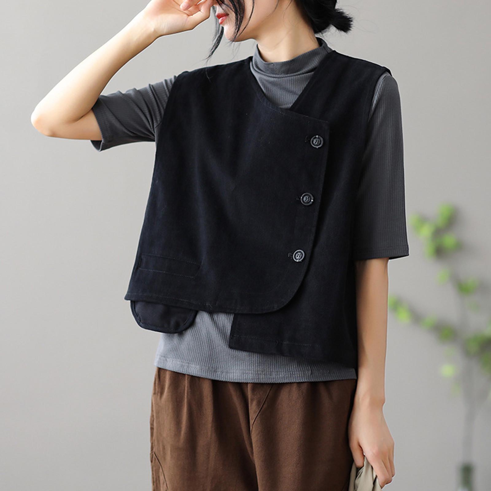 

Большой размер телесного цвета ретро состаренный капюшон с принтом пэчворк джинсовый жилет для женщин XL