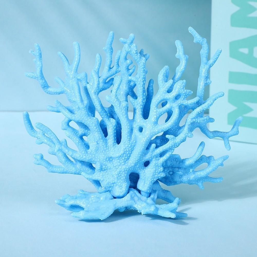 Lifelike Artificial Coral Ornament Plastic Fake Coral for Fish Tank  Home Decoration