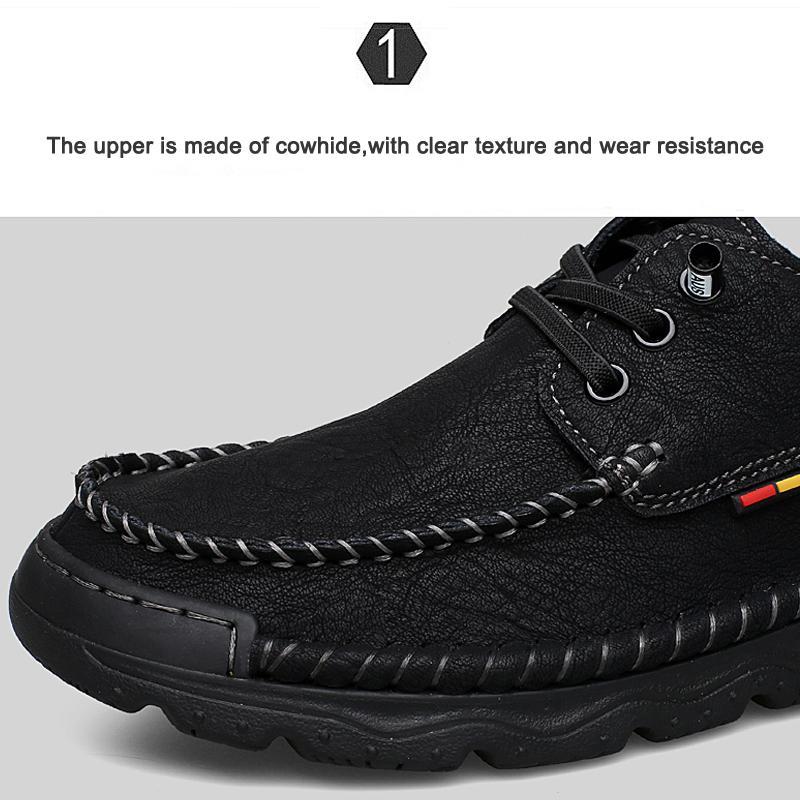 Handgefertigte Freizeitschuhe aus echtem Leder für Herren, bequeme Mokassins für Herren, Business-Flachschuhe, Fahrschuhe