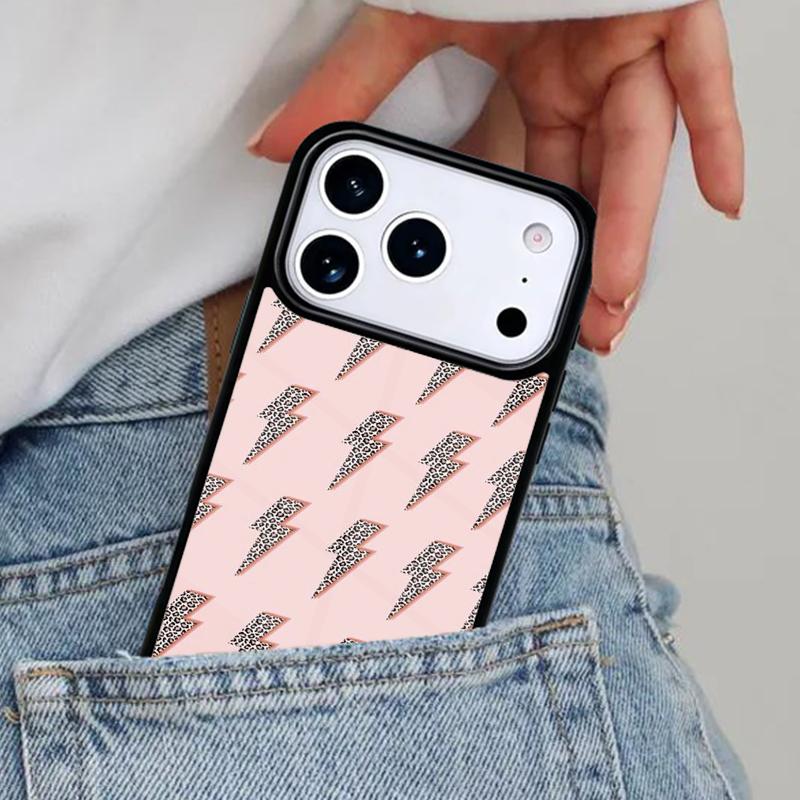 Lightning Bolt Pattern Phone Case for iPhone 17ProMax 12 13 14 15 16e 17 Pro Max Plus Air Cover