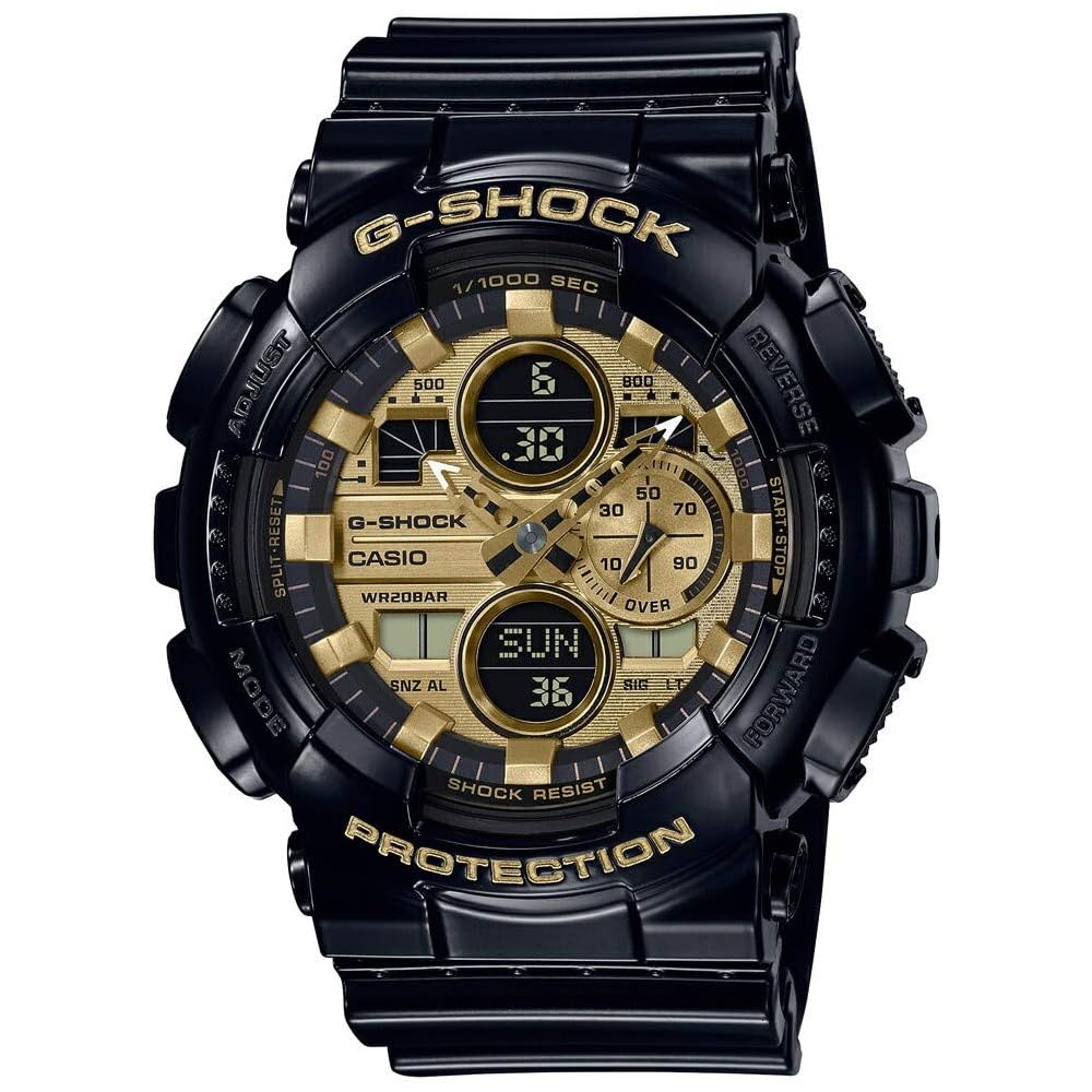Casio G-Shock GA-140GB-1A1 Men s Analog-Digital Watch Black Resin Band Water Resistant