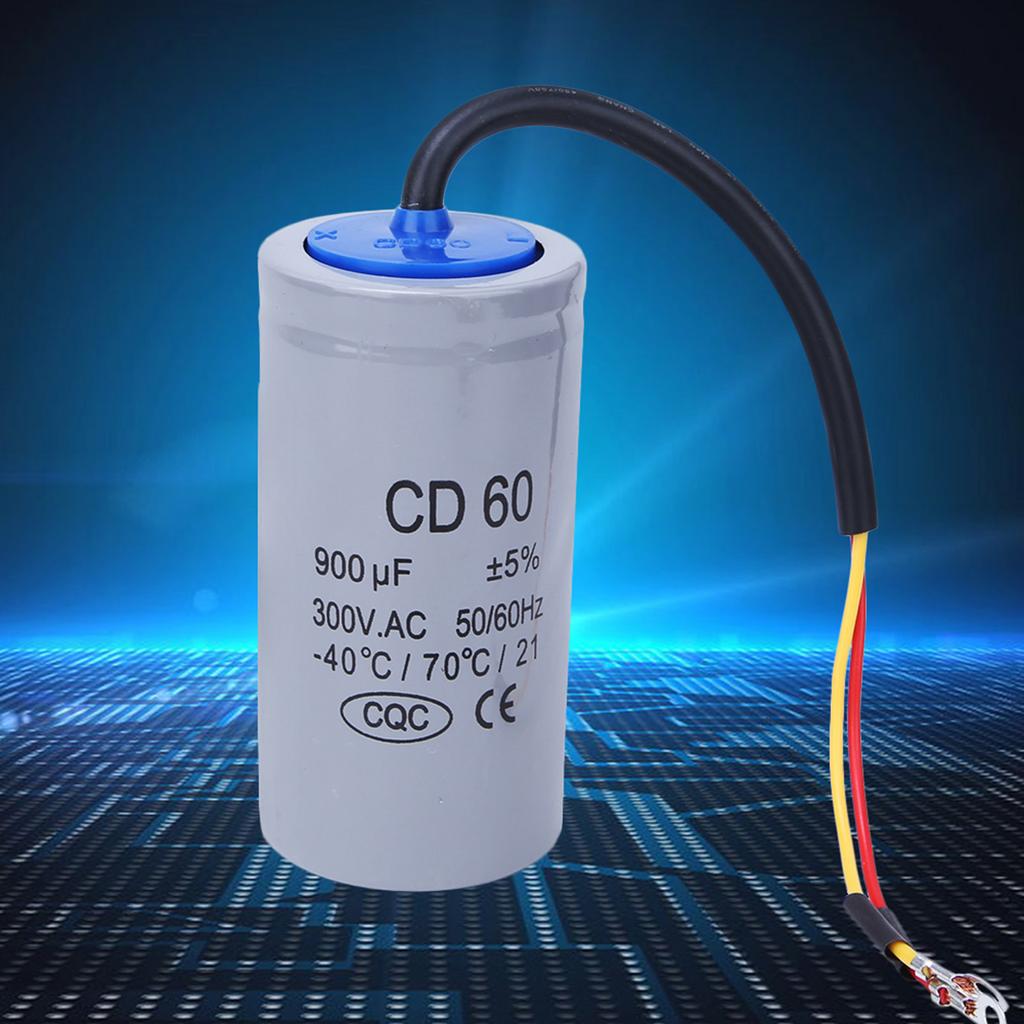 CD60 300V AC 900uf Condensator de pornire și funcționare motor pentru pompă de aer condiționat
