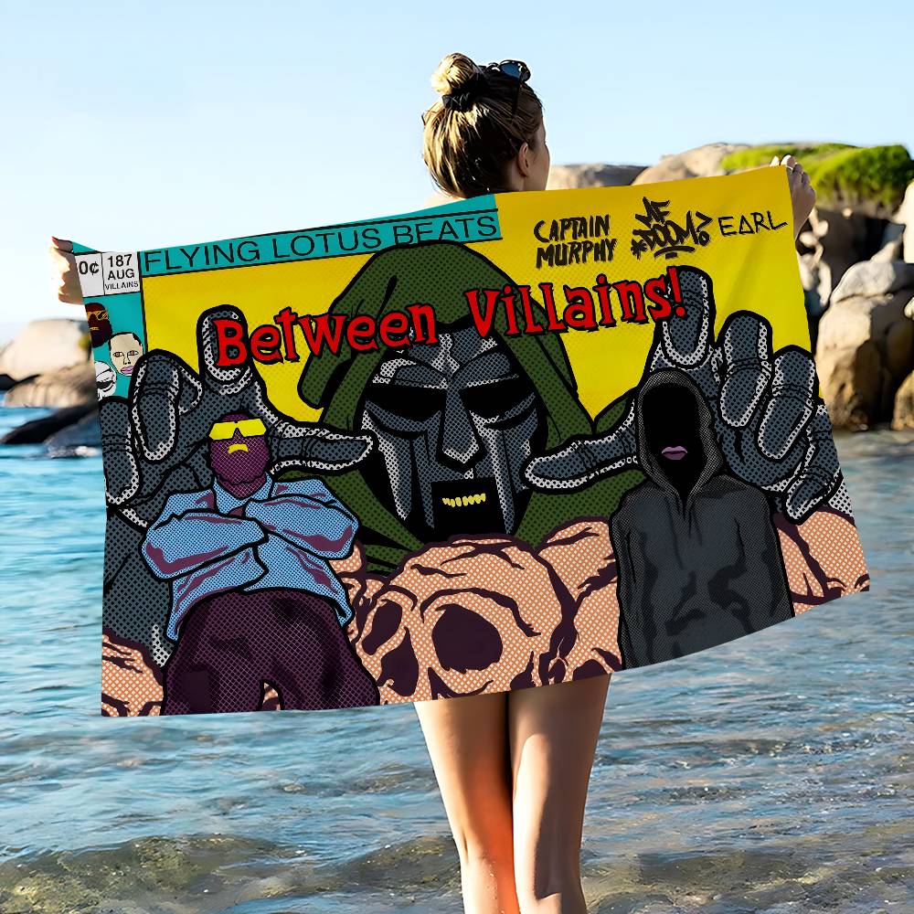 M-MF DOOM Big Microfiber Beach Towels Quick Dry Towel Sand Beach Towels Pool Towel for Travel Swim Pool Yoga