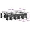 VidaXL 11-Piece Garden Dining Set with Cushions, Table and Folding Back Chairs, Outdoor Patio Furniture 3211654