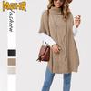 Women's Fashion Casual Solid Color Print Autumn Winter Loose Sweaters