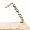 1pc Adjustable Rolling Pin, 304 Stainless Steel Heavy Duty Kitchen Rolling Pin with Ergonomic Handle for Perfectly Shaped Pastries, Dumplings