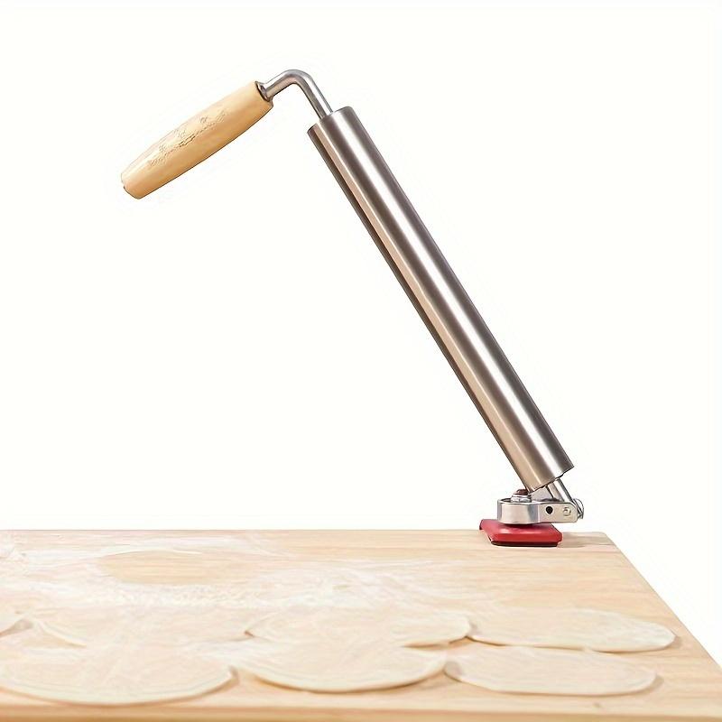 1pc Adjustable Rolling Pin, 304 Stainless Steel Heavy Duty Kitchen Rolling Pin with Ergonomic Handle for Perfectly Shaped Pastries, Dumplings