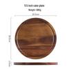 ZISIZ Acacia Wood Serving Tray with Glass Dome