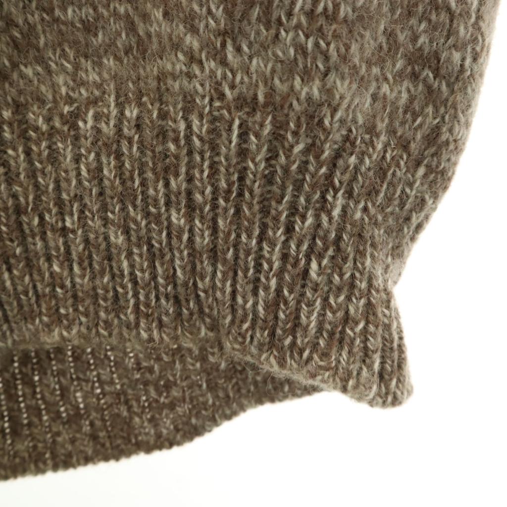 L.L.Bean 80s vintage Long sleeve Shawl collar sweater Brown Knit Outdoor Men's Used