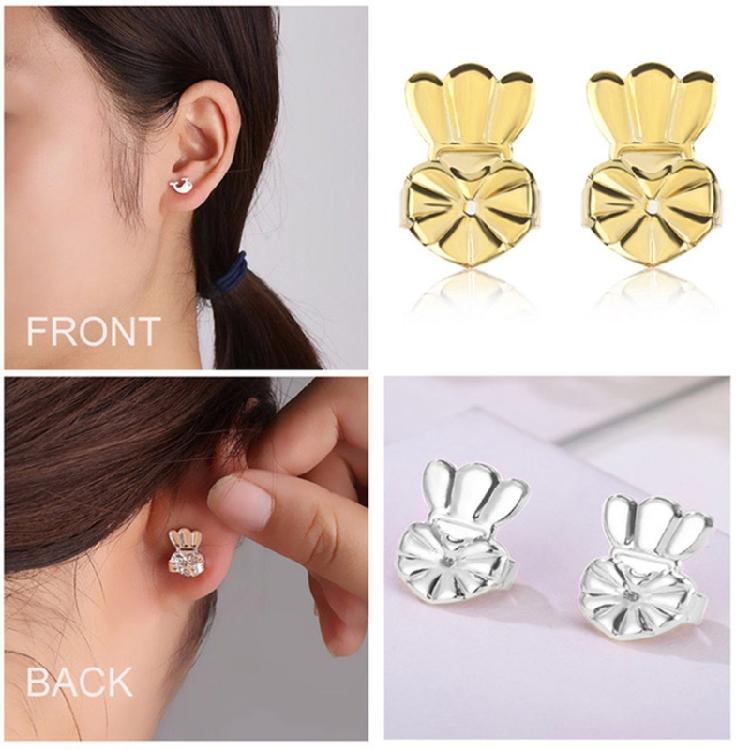 Hypoallergenic Safety Locking for Butterfly Ear Ring Stoppers Replacement Ear Lo
