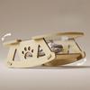 Acrylic Wood Cat Bed Elevated Bed Pet Clear Cats House Rocking Chair Detachable Convenient Kittens Puppies Sofa Cat Accessories