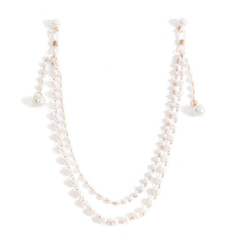 Sexy Nightclub Faux Pearl Tassel Nipple Chain Body Jewelry for Women