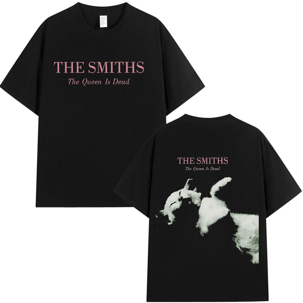 The Smiths The Queen Is Dead T Shirt 1980s Indie Morrissey Oversized Tshirt Vintage Punk Rock Band Tshirts Streetwear Unisex
