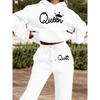 Womens Casual Hooded Sweatshirt Loose Pants Set With Letter Print Winter Wear
