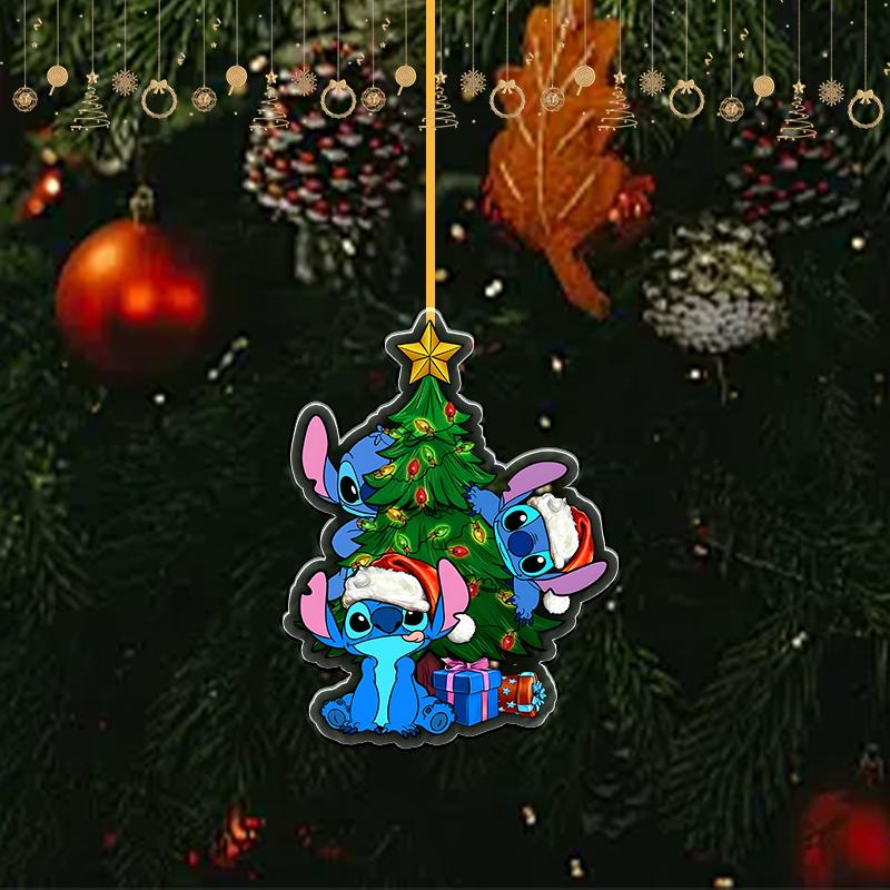 

8cm Lilo Stitch Acrylic Angel Christmas Tree Series Anime Peripheral Home Decor Decoration Holiday Gifts Kid Friendly Entertaining Fun Play Safe 8CM