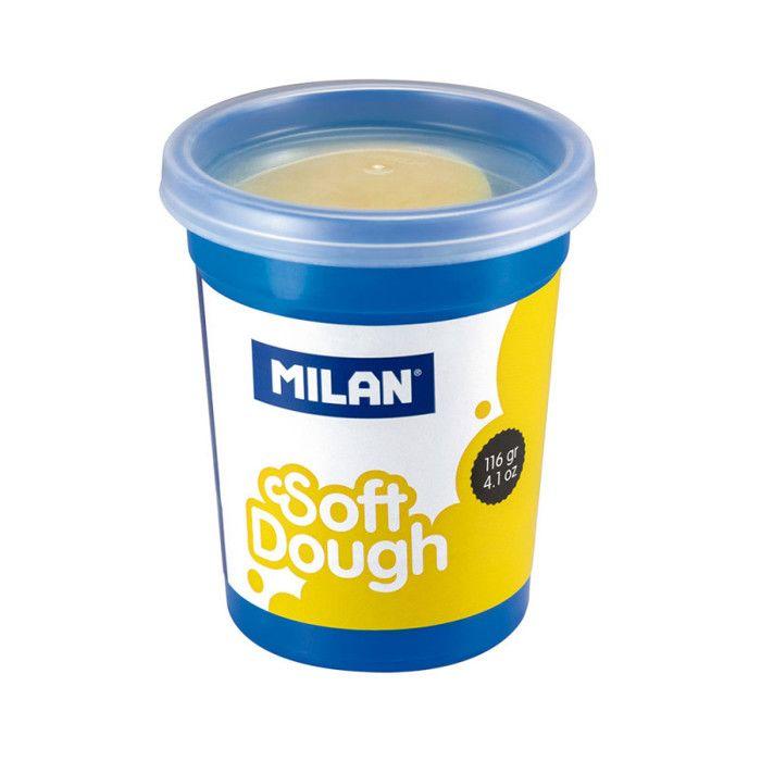 Jouet créatif - milan - coffret pâte à modeler monsieur heureux - enfant 3 ans et plus - multicolore et bleu