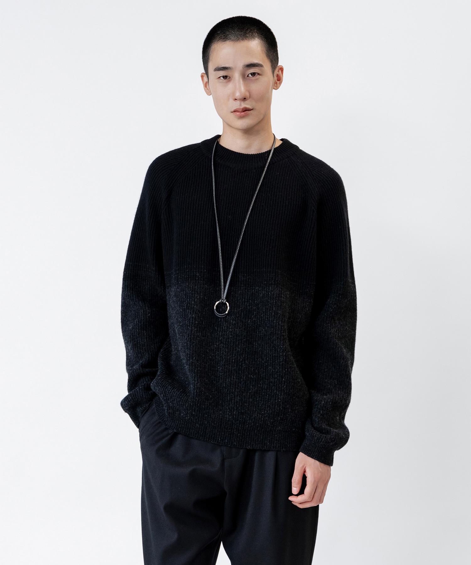 Insilence Combination Crew Neck Knit Black S