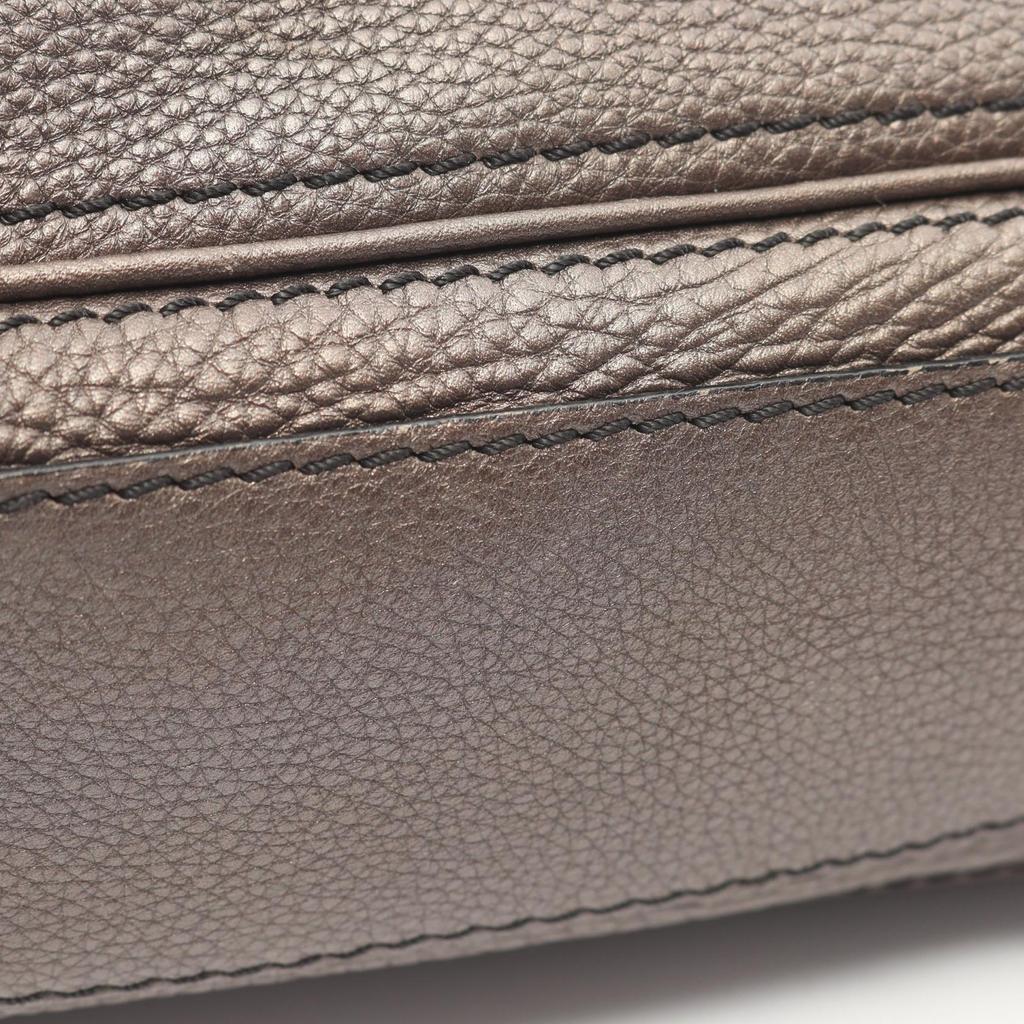 Used CELINE Messenger bag Shoulder Bag leather Brown Used Women