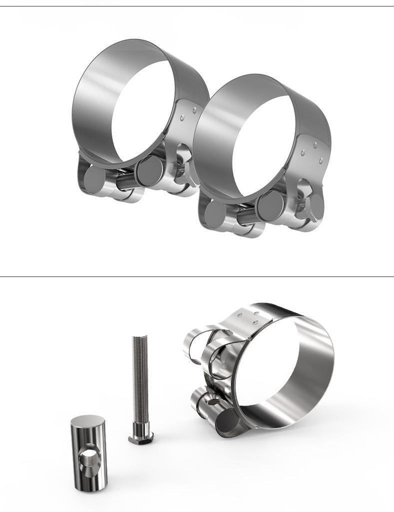 Stainless Steel Car Exhaust Widened Hose and Pipe Clamp