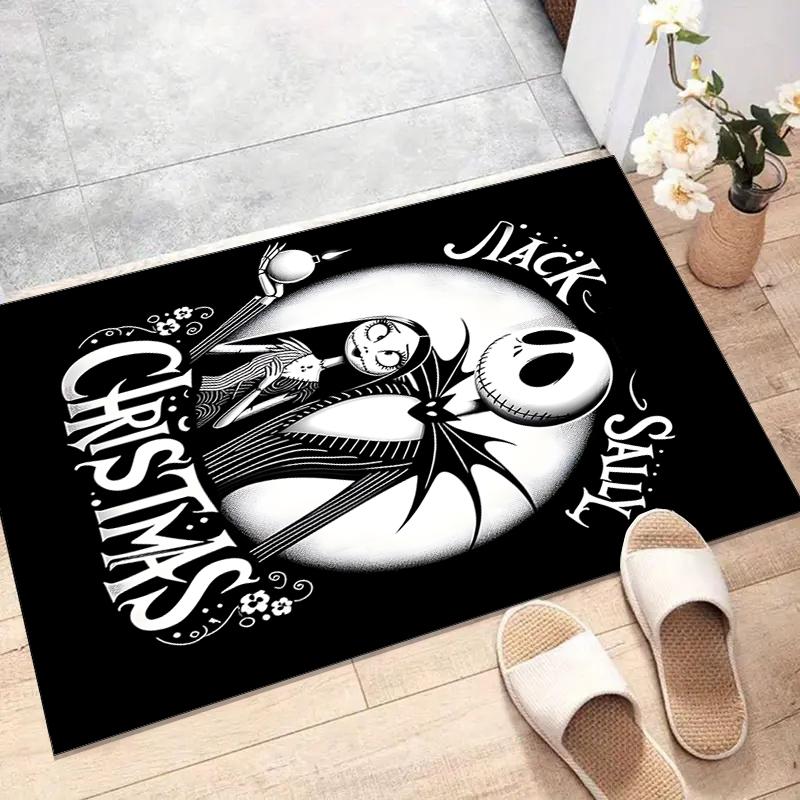 1pc Jack Christmas3 Design Printed Area Rug Carpet for Bedroom Living Room Home Decor Rugs Mat Non Slip Mat Rug for Bedside
