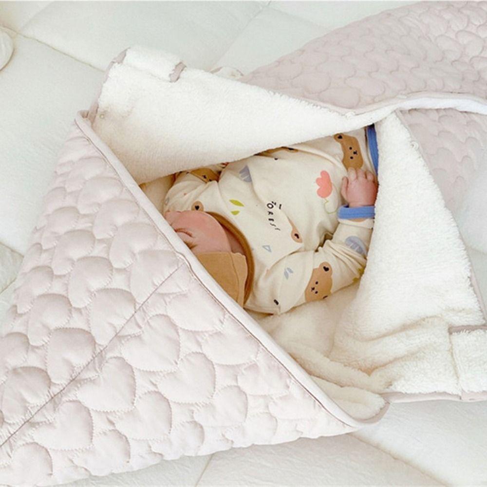 Windproof Baby Stroller Blanket Cartoon Bear Newborn Swaddle Wrap Toddler Trolley Cover  Winter