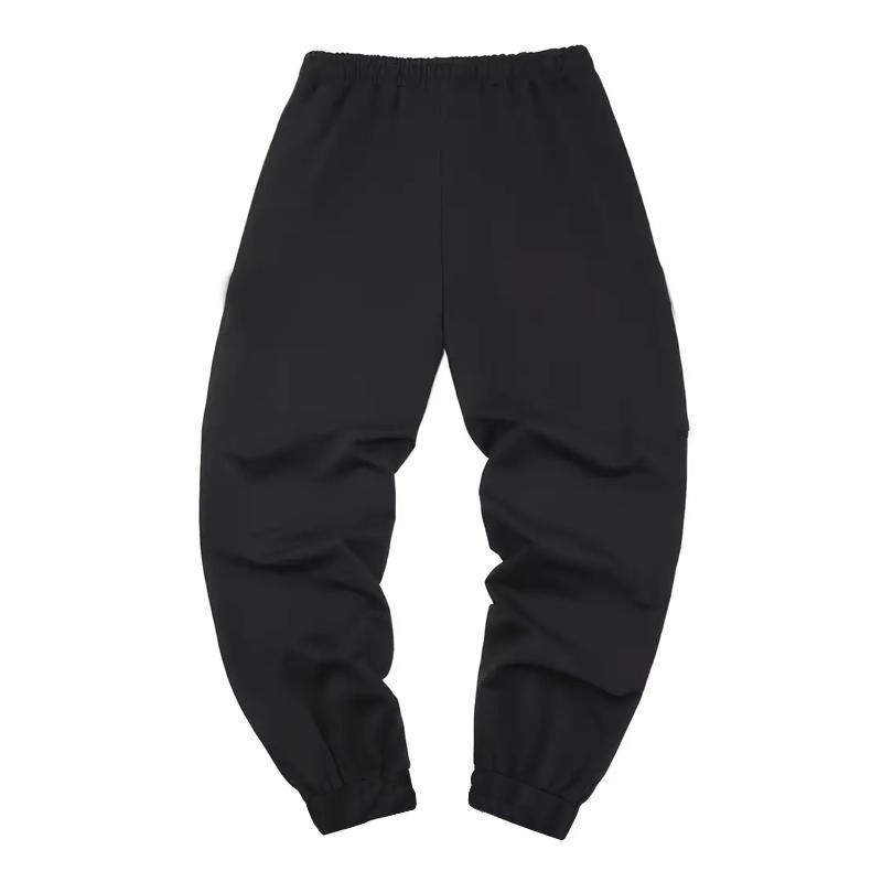 Men Pure Color Sport Trousers Elastic Waist Draw Rope Jogger Sweatpants