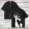 Maglietta Jujutsu Kaisen Gojo Satoru Uomo Donna T-shirt Cotone Lavato Abbigliamento Estivo Manica Corta Magliette Oversize Streetwear
