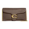 COACH Leather Shoulder Bag Clutch Small Women's Dark Brown CE772-B4CBD