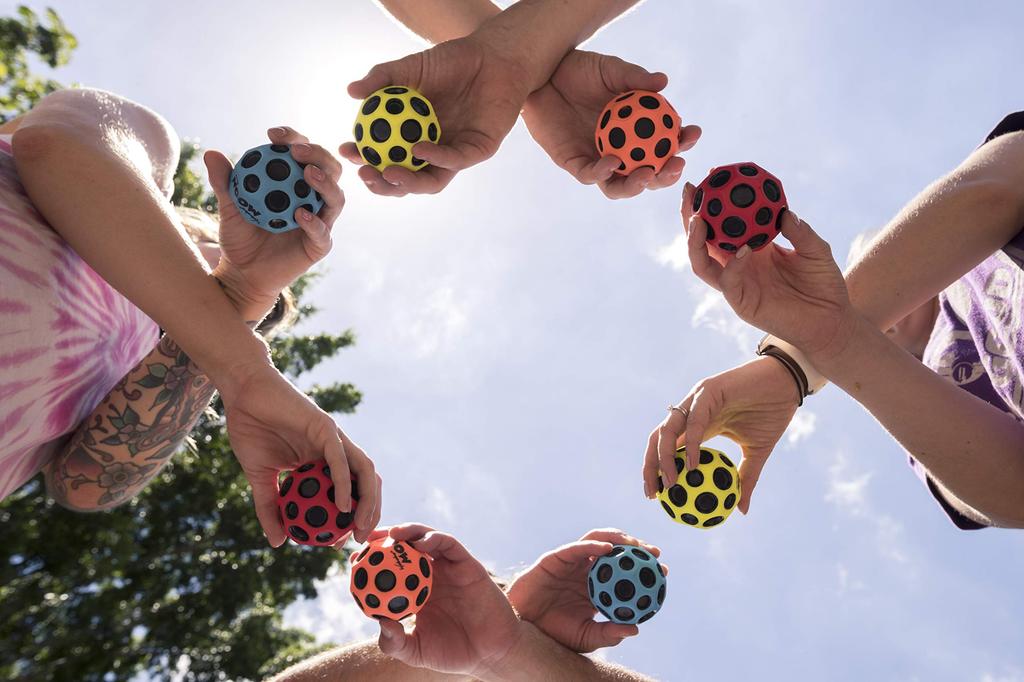 Waboba Moon Yellow Japanese Super Ball, [Official Distributor] (High-Bounce Ball)