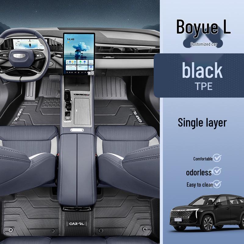 Geely Boyue L Floor Mats: TPE Full Coverage, Compatible with 25 Models, Complete Interior Set, 4th Gen Geely Boyue L [23-25 models] Fourth Generation