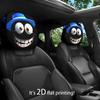 Funny Car Seat Mask Headrest Cover Full Face Car Interior Seats Halloween Decoration Funny Headrest Covers For Cars