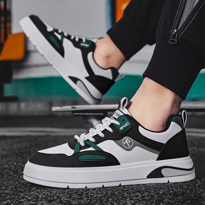 Fashion Men's Student Board Breathable Casual Sneakers Summer New Soft-sole Anti-slip Outdoor Running Shoes Thick-sole Student Sports